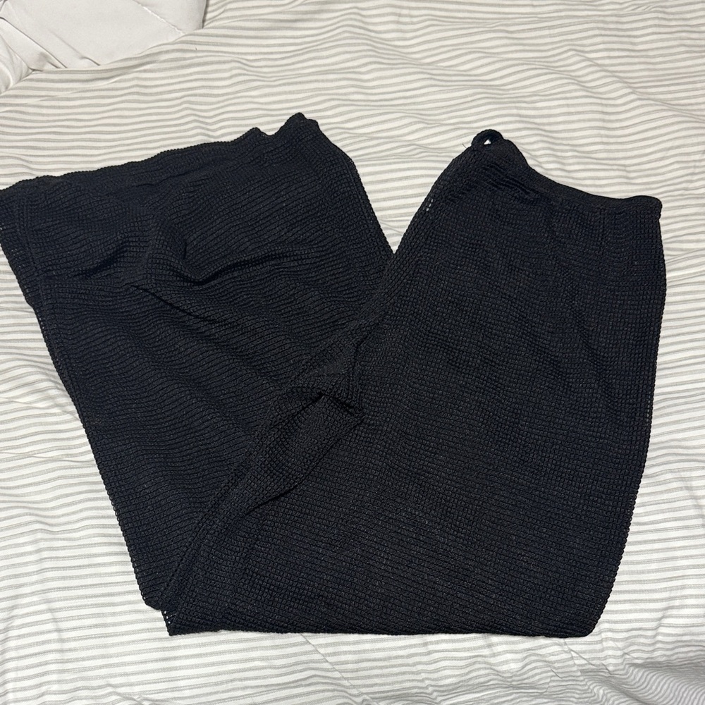 Jordan Taylor Black Knit Swim Coverup Pants